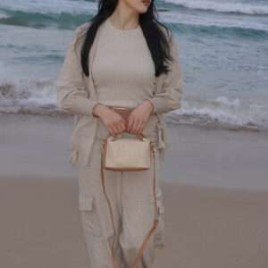 Woven Straw Makeup/Shoulder Bag